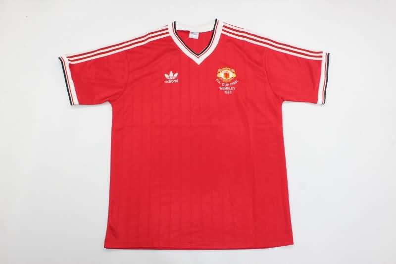 Thailand Quality(AAA) 1983 Manchester United Home FA Final Retro Soccer Jersey