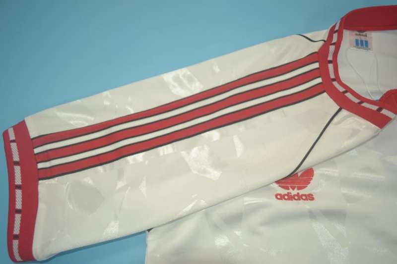 Thailand Quality(AAA) 1991 Manchester United Away White Retro Jersey