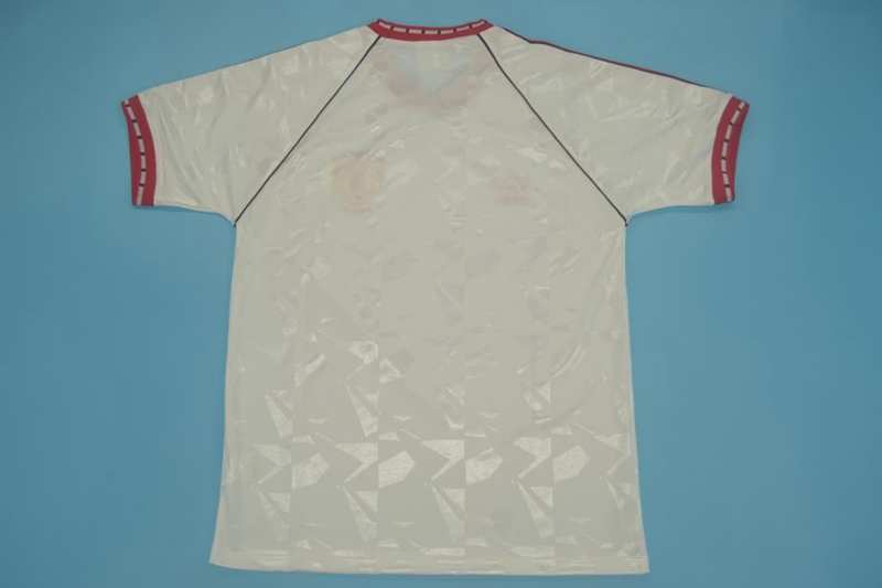 Thailand Quality(AAA) 1991 Manchester United Away White Retro Jersey