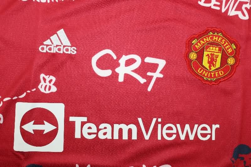 Thailand Quality(AAA) 2021/22 Manchester United Home Special Retro Soccer Jersey
