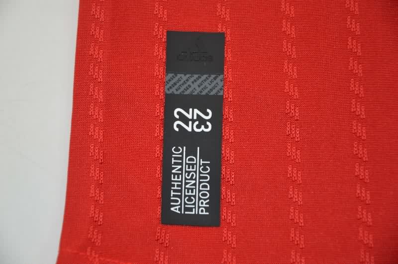 Thailand Quality(AAA) 2022/23 Manchester United Home Long Sleeve Retro Soccer Jersey (Player)