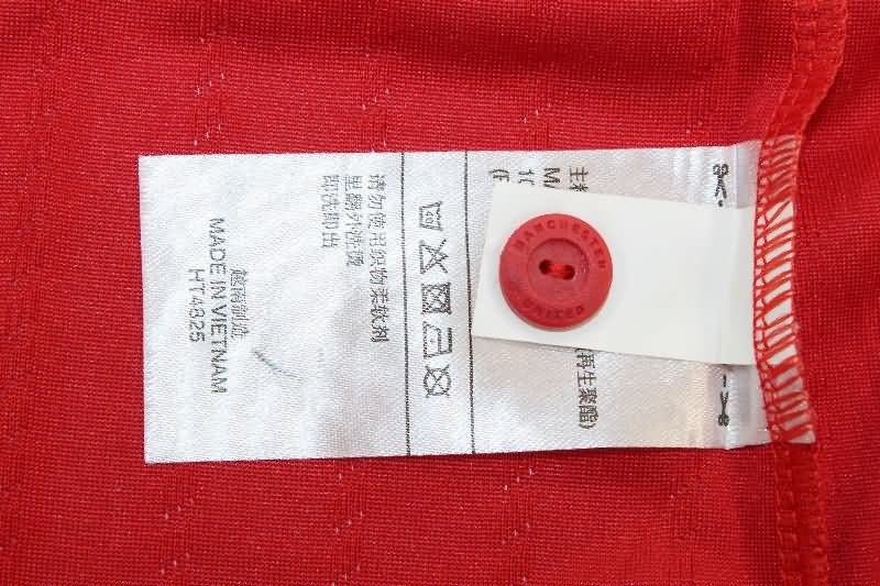 Thailand Quality(AAA) 2022/23 Manchester United Home Retro Soccer Jersey (Player)