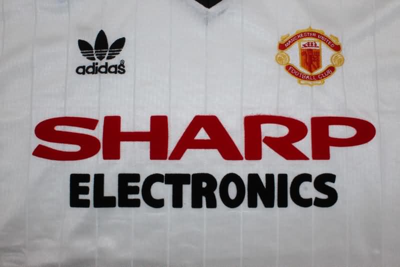 Thailand Quality(AAA) 1982/83 Manchester United Away Long Retro Soccer Jersey