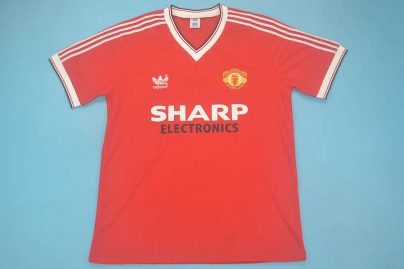 Thailand Quality(AAA) 1982/83 Manchester United Home Retro Soccer Jersey