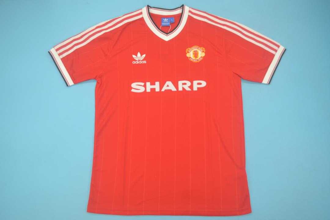 Thailand Quality(AAA) 1983/84 Manchester United Home Retro Soccer Jersey