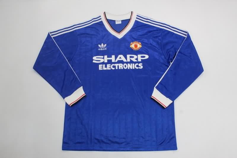 Thailand Quality(AAA) 1983/84 Manchester United Third Retro Long Sleeve Soccer Jersey