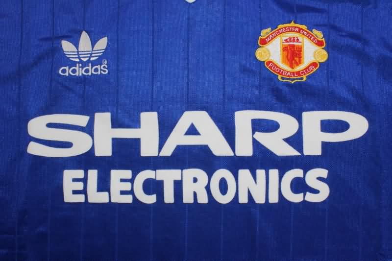 Thailand Quality(AAA) 1983/84 Manchester United Third Retro Long Sleeve Soccer Jersey