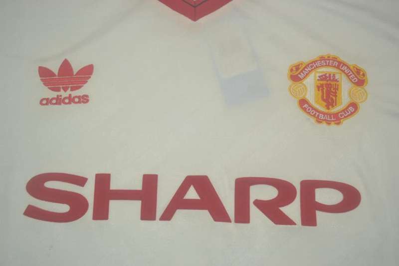 Thailand Quality(AAA) 1986/88 Manchester United Away Retro Soccer Jersey