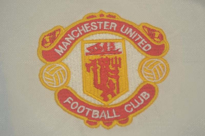 Thailand Quality(AAA) 1986/88 Manchester United Away Retro Jersey(L/S)