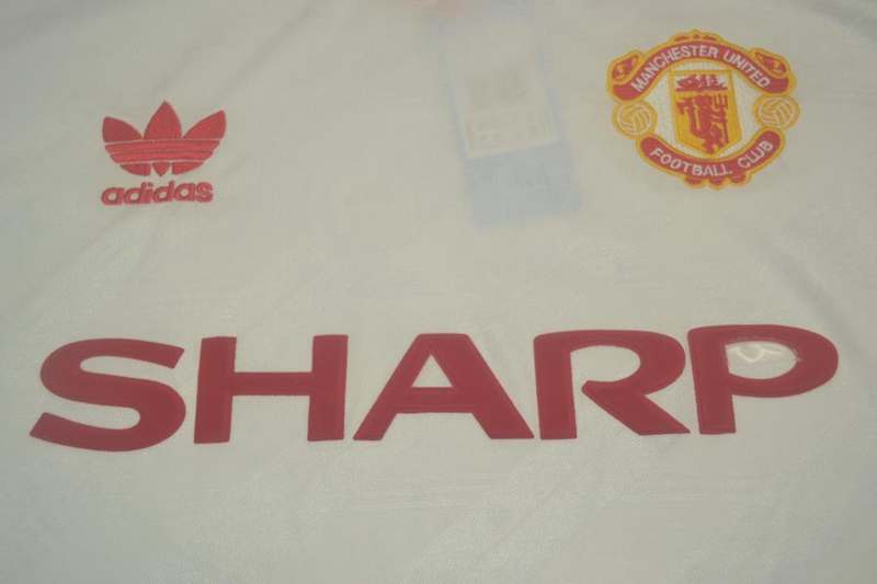 Thailand Quality(AAA) 1986/88 Manchester United Away Retro Jersey(L/S)