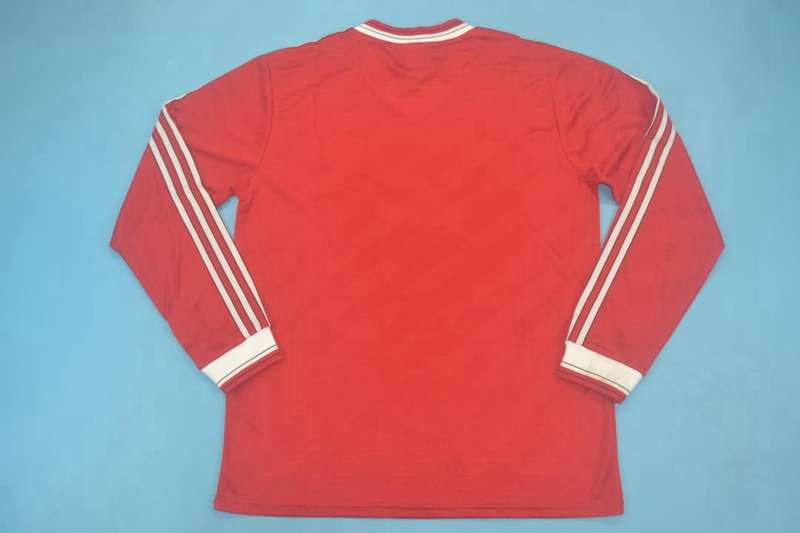 Thailand Quality(AAA) 1986/88 Manchester United Home Retro Jersey(L/S)