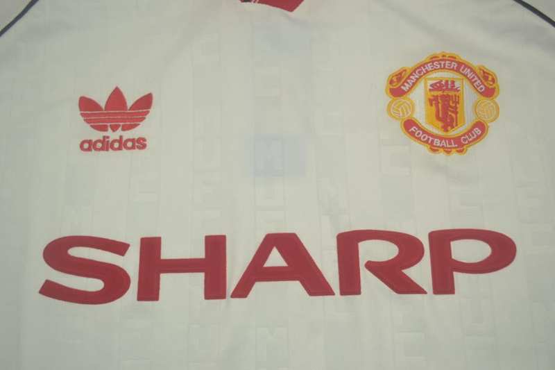 Thailand Quality(AAA) 1988/90 Manchester United Away Retro Soccer Jersey