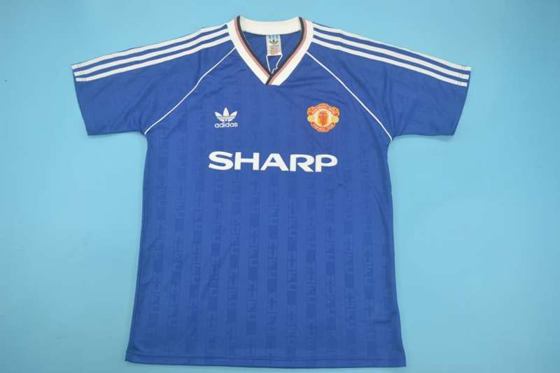 Thailand Quality(AAA) 1988/90 Manchester United Third Retro Soccer Jersey