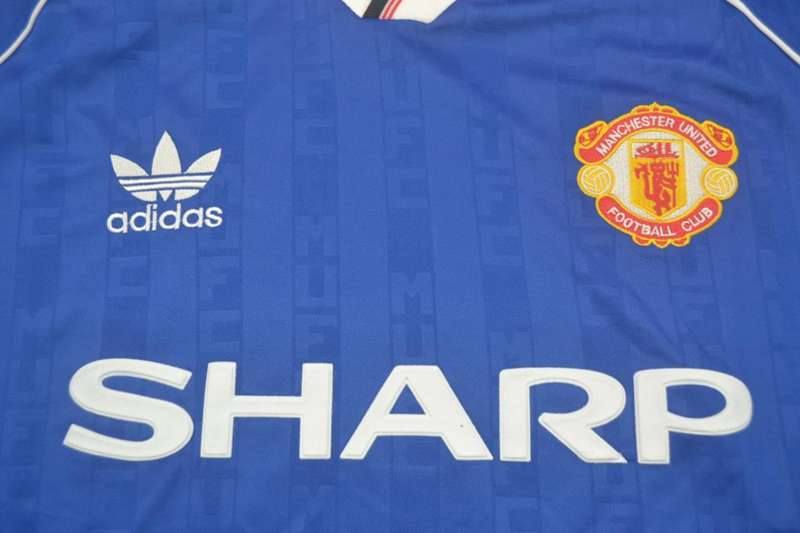 Thailand Quality(AAA) 1988/90 Manchester United Third Retro Soccer Jersey