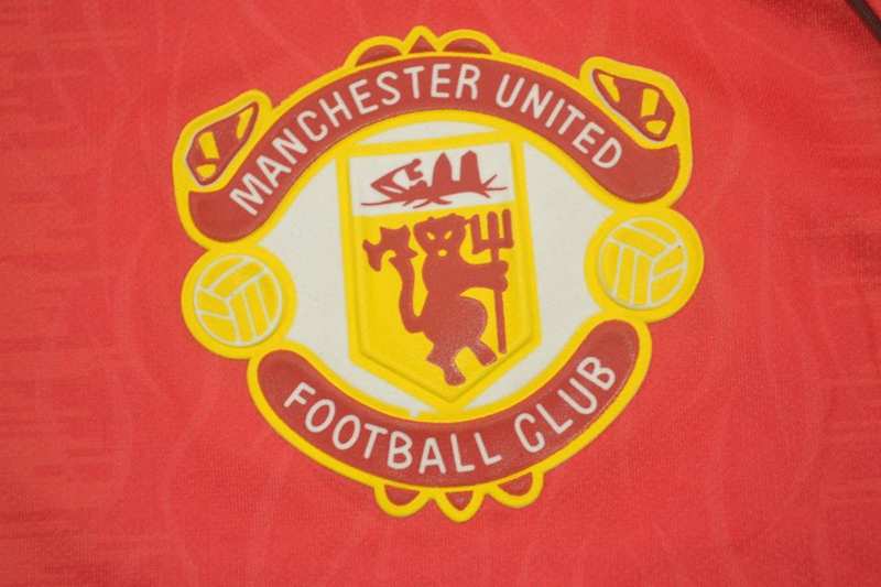 Thailand Quality(AAA) 1990/92 Manchester United Home Retro Soccer Jersey