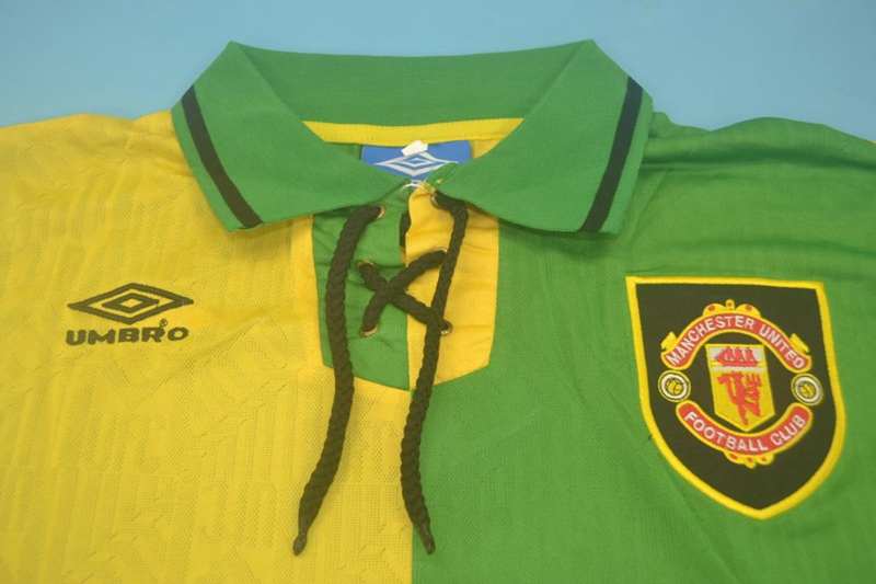 Thailand Quality(AAA) 1992/94 Manchester United Third Retro Jersey(L/S)