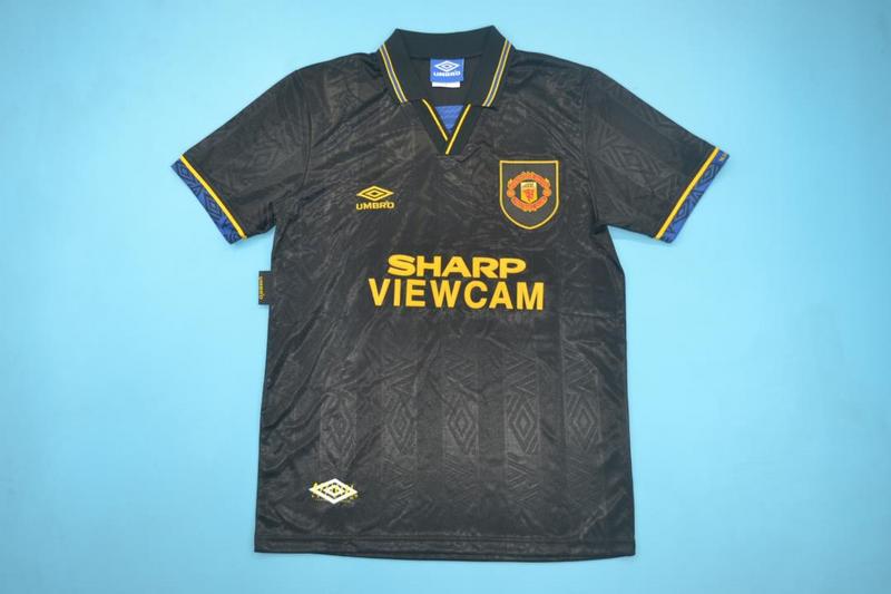 Thailand Quality(AAA) 1993/95 Manchester United Away Retro Soccer Jersey