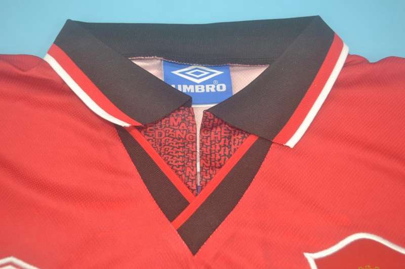 Thailand Quality(AAA) 1994/96 Manchester United Home Retro Jersey(L/S)