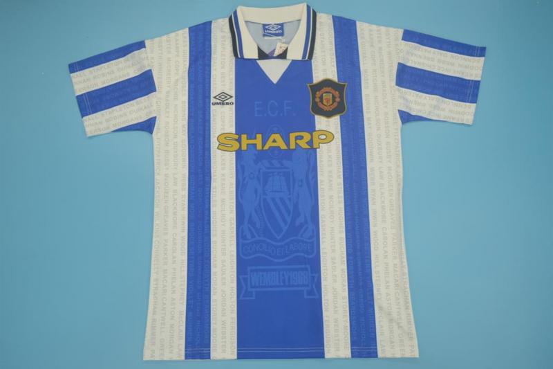 Thailand Quality(AAA) 1994/96 Manchester United Third Retro Soccer Jersey