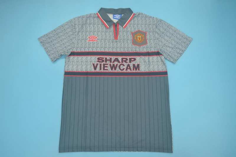 Thailand Quality(AAA) 1995/96 Manchester United Away Retro Soccer Jersey