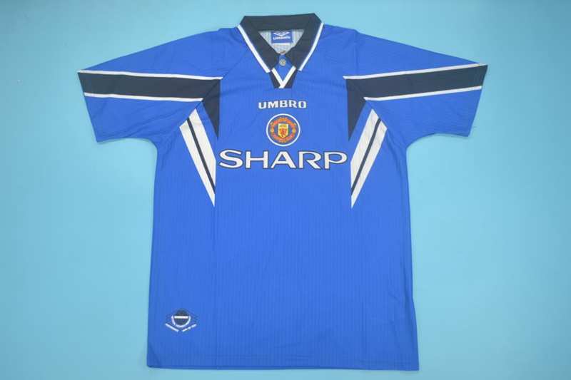 Thailand Quality(AAA) 1996/98 Manchester United Away Retro Soccer Jersey