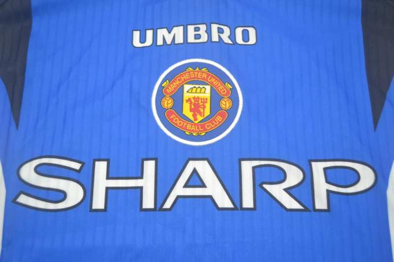 Thailand Quality(AAA) 1996/98 Manchester United Away Retro Soccer Jersey