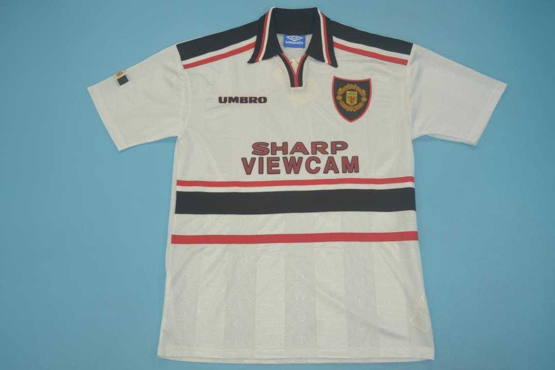 Thailand Quality(AAA) 1997/99 Manchester United Away Retro Soccer Jersey