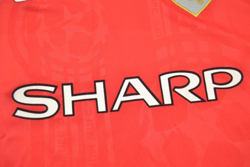 Thailand Quality(AAA) 1998/99 Manchester United UCL Home Retro Jersey(L/S)