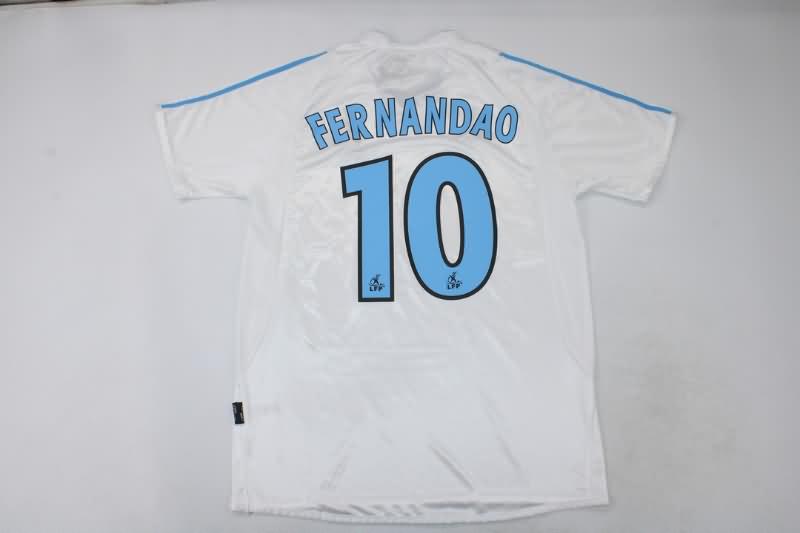 Thailand Quality(AAA) 2003/04 Marseilles Home Retro Soccer Jersey