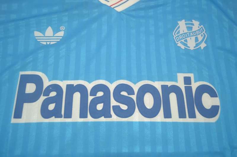 Thailand Quality(AAA) 1990/91 Marseilles Away Retro Soccer Jersey