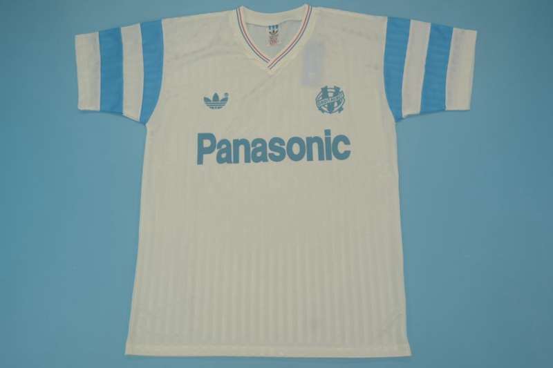 Thailand Quality(AAA) 1990/91 Marseilles Home Retro Soccer Jersey