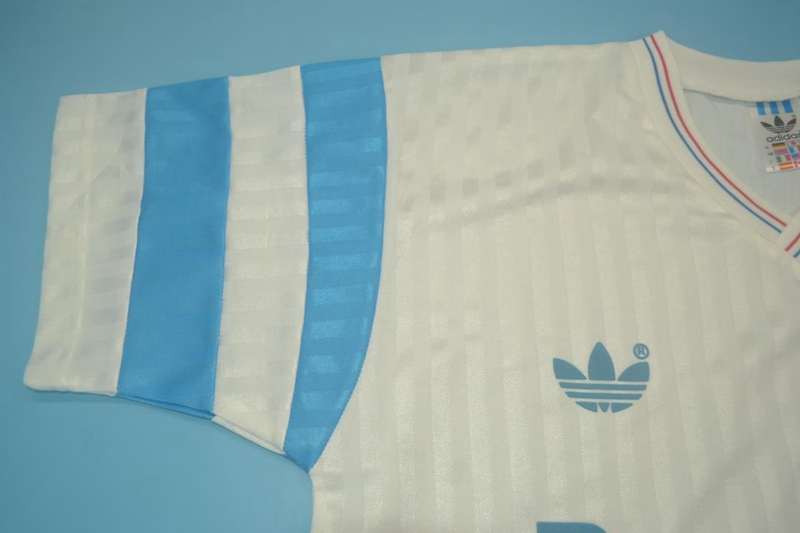 Thailand Quality(AAA) 1990/91 Marseilles Home Retro Soccer Jersey