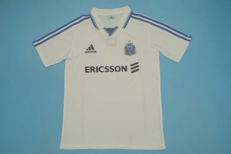 Thailand Quality(AAA) 1999/00 Marseilles Home Retro Soccer Jersey