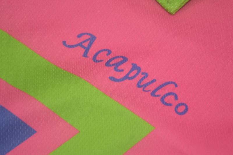 Thailand Quality(AAA) 1994 Mexico Goalkeeper Pink Retro soccer Jersey