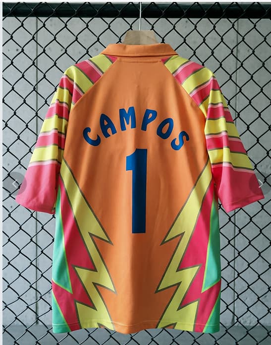 Thailand Quality(AAA) 1998 Mexico Goalkeeper Retro Soccer Jersey