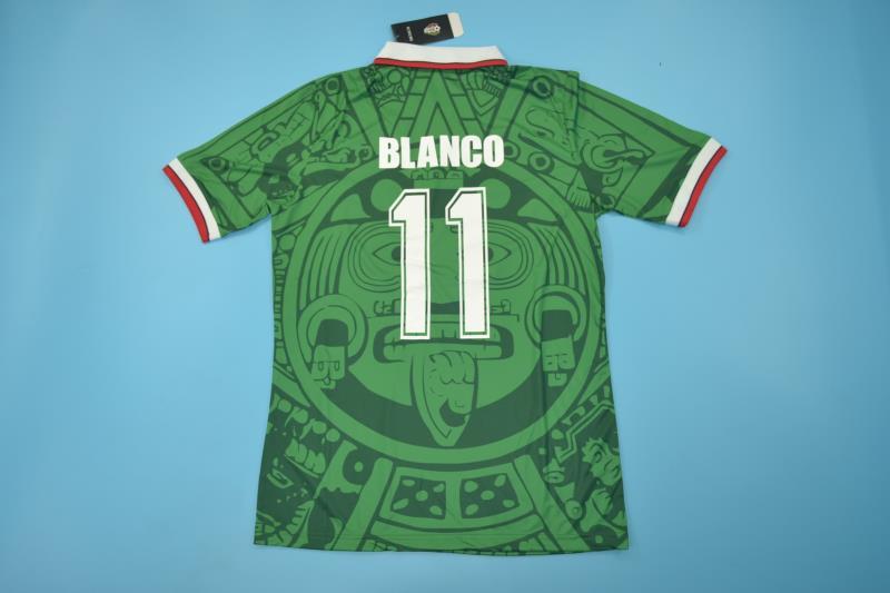 Thailand Quality(AAA) 1998 Mexico Home Retro soccer Jersey