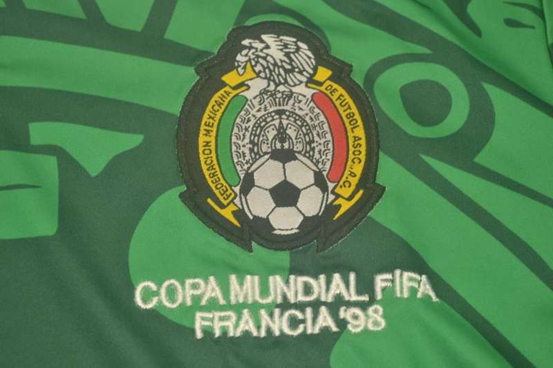 Thailand Quality(AAA) 1998 Mexico Home Retro soccer Jersey(L/S)