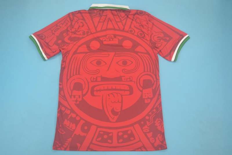 Thailand Quality(AAA) 1998 Mexico Red Retro soccer Jersey