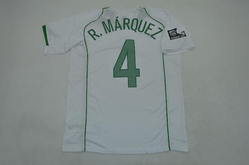 Thailand Quality(AAA) 2004 Mexico Away Retro Soccer Jersey