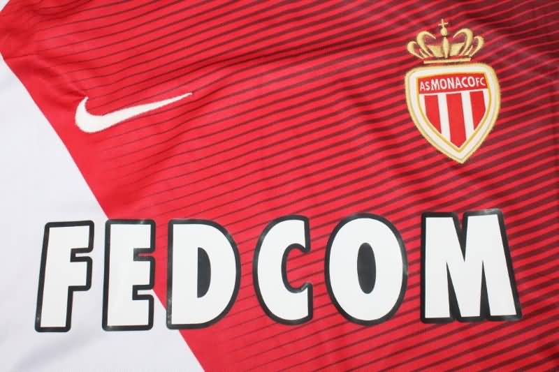 Thailand Quality(AAA) 2016/17 Monaco Home UCL Retro Soccer Jersey