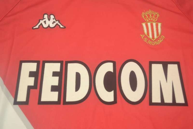 Thailand Quality(AAA) 1999/00 Monaco Retro Home Soccer Jersey