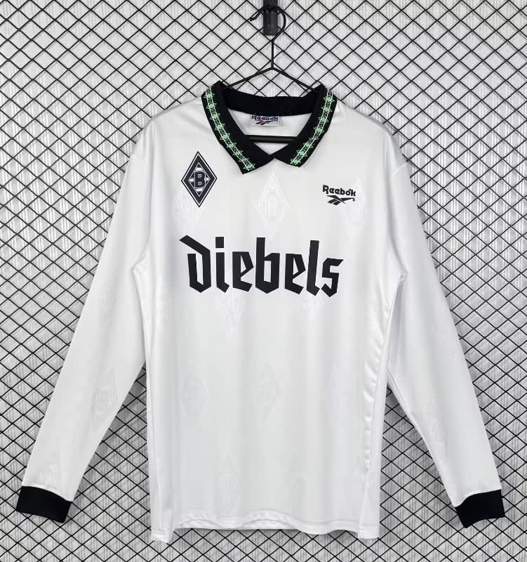 Thailand Quality(AAA) 1995/96 Monchengladbach Home Long Sleeve Retro Soccer Jersey