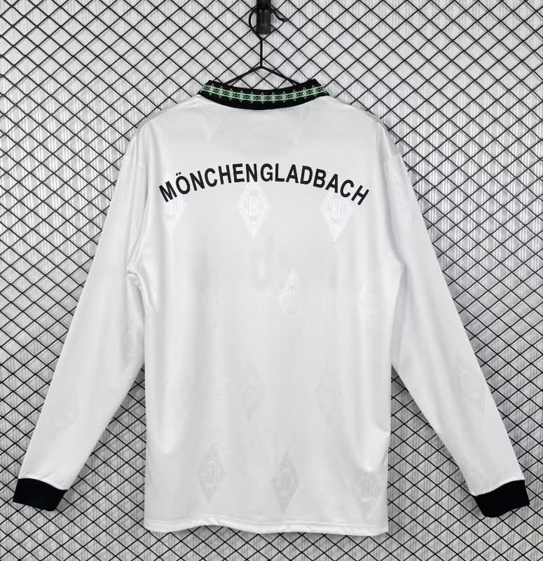 Thailand Quality(AAA) 1995/96 Monchengladbach Home Long Sleeve Retro Soccer Jersey