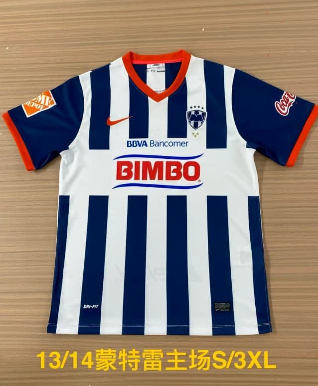 Thailand Quality(AAA) 2013/14 Monterrey Home Retro Soccer Jersey