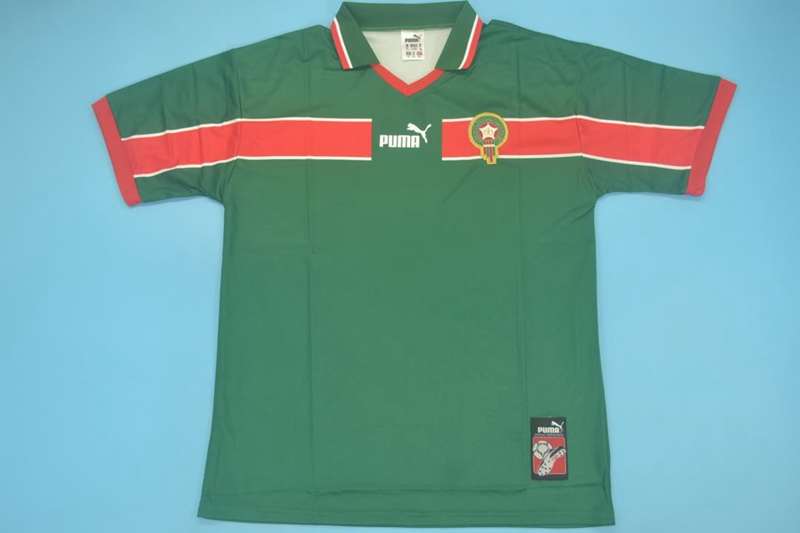 Thailand Quality(AAA) 1998 Morocco Away Retro soccer Jersey