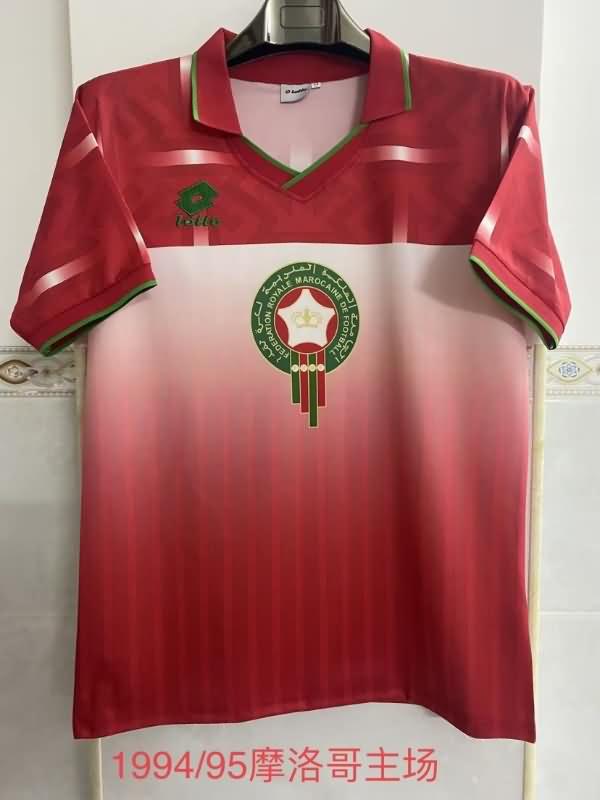 Thailand Quality(AAA) 1994/95 Morocco Home Retro Soccer Jersey