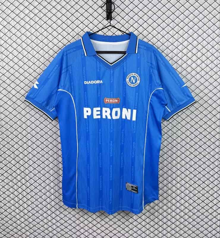 Thailand Quality(AAA) 2000/01 Napoli Home Retro Soccer Jersey