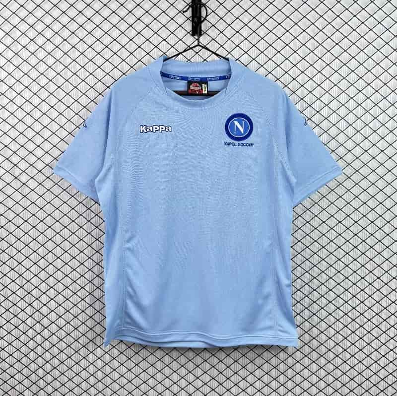 Thailand Quality(AAA) 2004/05 Napoli Home Retro Soccer Jersey