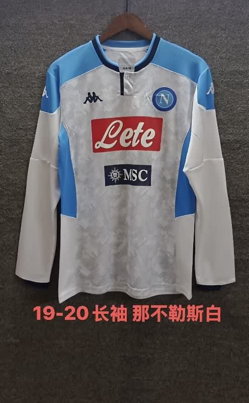 Thailand Quality(AAA) 2019/20 Napoli Away Retro Long Sleeve Soccer Jersey