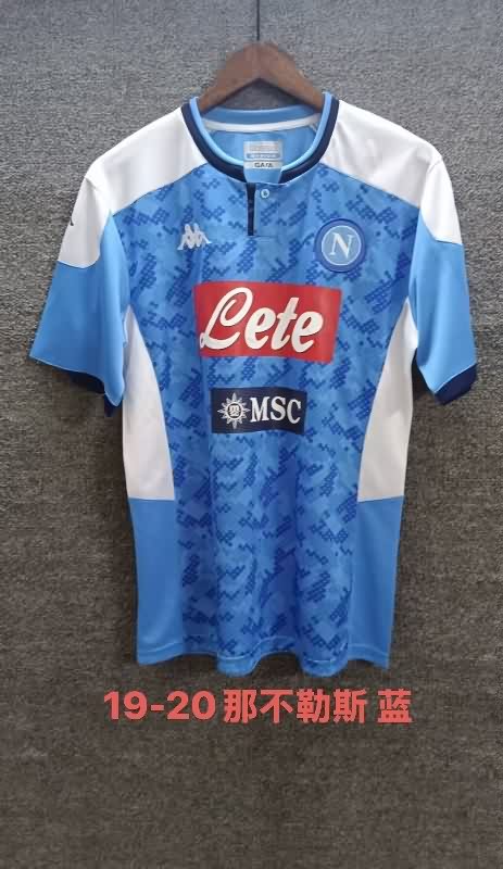 Thailand Quality(AAA) 2019/20 Napoli Home Retro Soccer Jersey